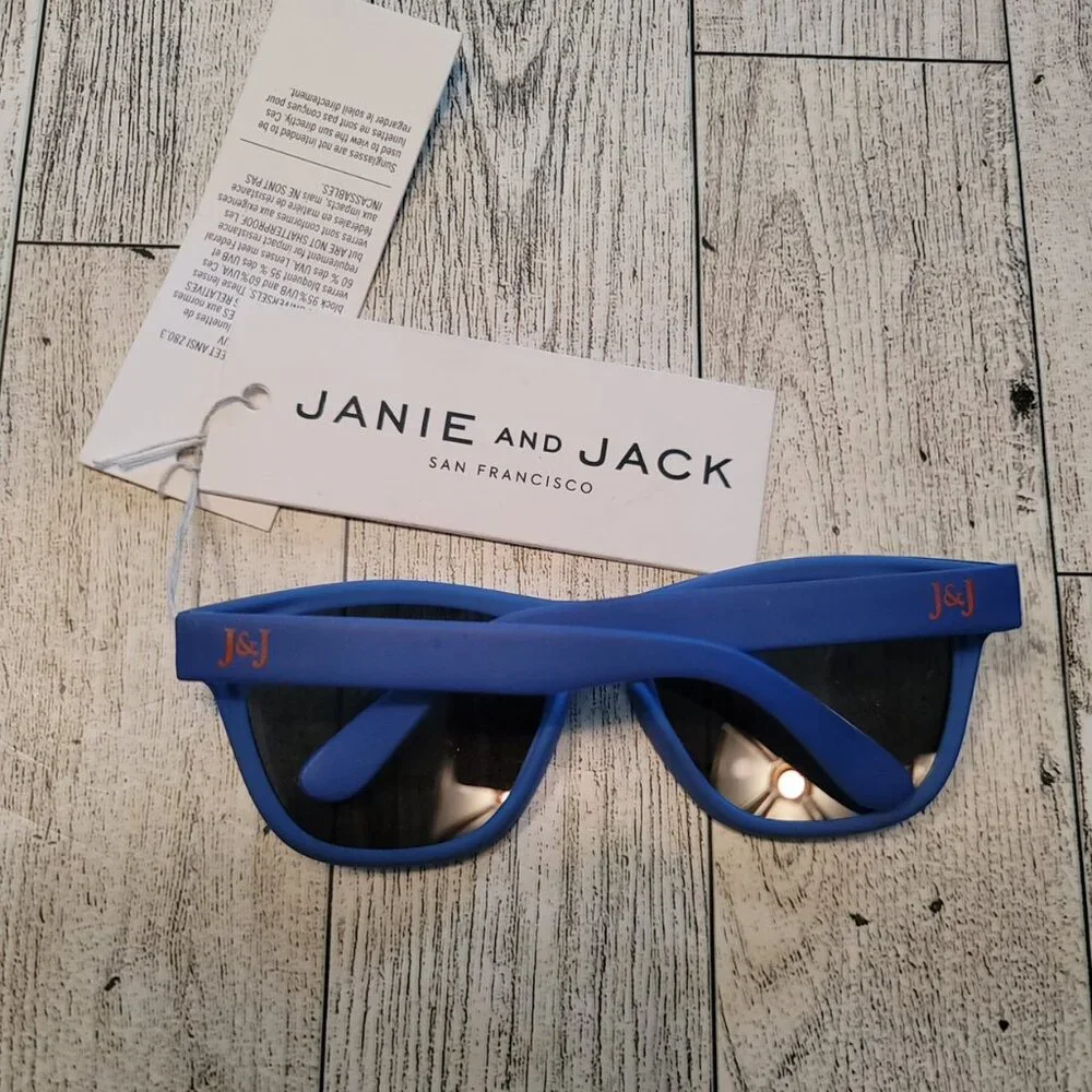 Janie and Jack Blue Kids Sunglasses